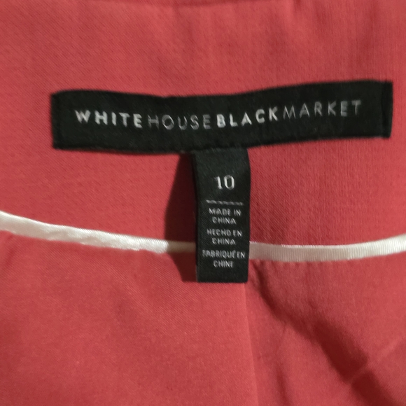 White House Black Market Pink Leather Jacket - Picture 5 of 6